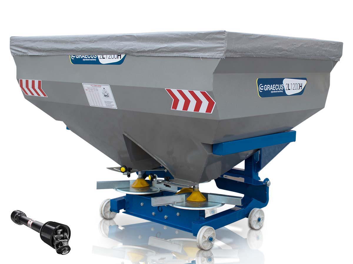 2L1000H | Graecus | Λιπασματοδιανομέας υδραυλικός με διπλή φτερωτή 